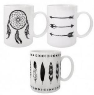 Okładka książki Kubek 330ml - pióra