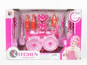 Opakowanie Kuchenka + akcesoria w kropki