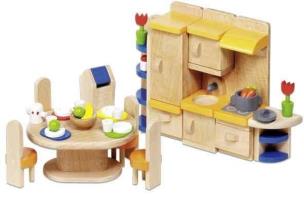 Opakowanie Kuchnia z jadalnią do domku dla lalek
