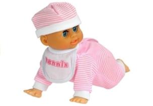 Opakowanie Lalka bobas raczkuje śmieje się mówi różowe serduszka