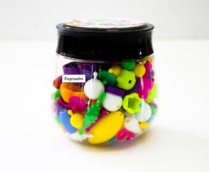 Opakowanie Mała projektantka koraliki 128szt słoik