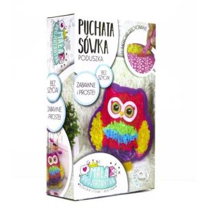 Opakowanie Mała projektantka puchata sówka poduszka