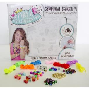 Opakowanie Mała projektantka sznurkowe bransoletki
