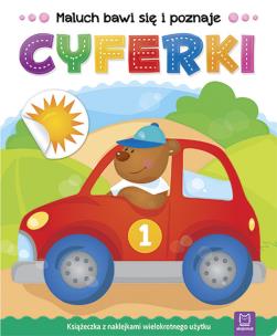 Okładka książki Maluch bawi się i poznaje. Cyferki
