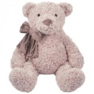 Opakowanie Miś z kokardą ecru 27cm