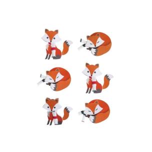 Opakowanie Naklejki 3D Lisy INCOOD
