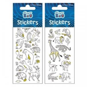 Opakowanie Naklejki do kolorowania Sticker BOO zwierzęta