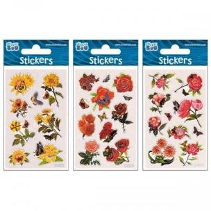 Opakowanie Naklejki Sticker BOO silver kwiaty