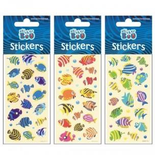 Okładka książki Naklejki Sticker BOO silver ryby