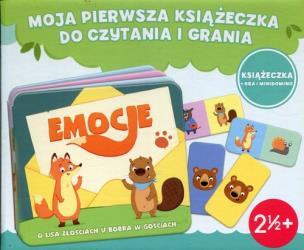 Okładka książki O lisa złościach u bobra w gościach Moja pierwsza książeczka do czytania i grania