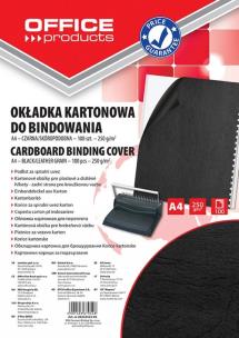 Opakowanie Okładka do bindowania A4 250g. skóropodobna czarna Office Products 100szt.20232525-05
