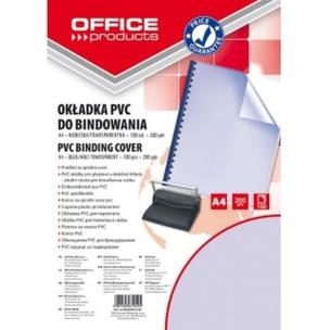 Opakowanie Okładki do bindowania Office Products A4 PVC 100 sztuk niebieska/transparentna