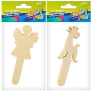 Opakowanie Ozdoba dekoracyjna drewniane patyki kształty MIX