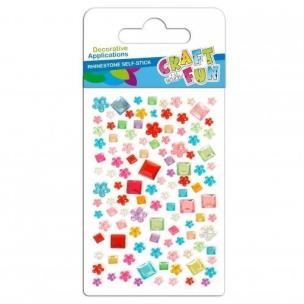 Opakowanie Ozdoba dekoracyjna krysztalki samoprzylepne kolory