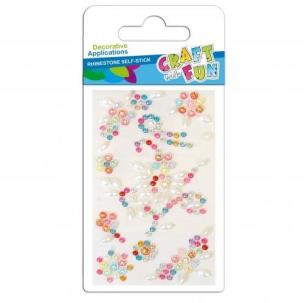 Opakowanie Ozdoba dekoracyjna krysztalki samoprzylepne kwiaty