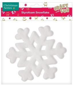 Ozdoba styropianowa płatek śniegu. Wydawca: Craft With Fun. Multiszop.pl Opakowanie Ozdoba styropianowa płatek śniegu