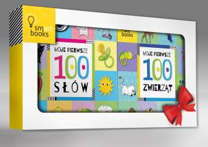 Okładka książki Pakiet RAMKA - 2 książeczki MOJE PIERWSZE 100 SŁÓW i ZWIERZĄT