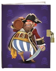 Opakowanie Pamiętnik z kłódką 13x18cm Pirat