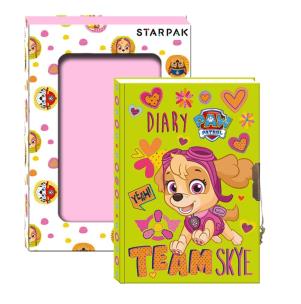 Opakowanie Pamiętnik zamykany w pudełku Psi Patrol Skye