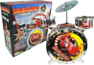 Opakowanie Perkusja ze światłami dla dzieci 3 Bębny Talerz