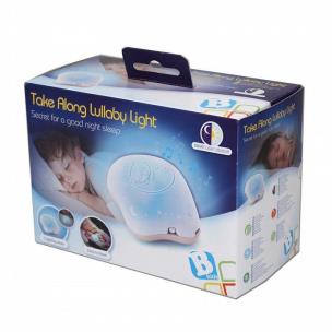 Opakowanie Przenośna lampka z kołysanką różowa