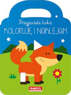 Okładka książki Przyjaciele liska - koloruję i naklejam