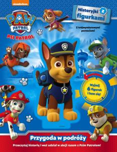 Okładka książki Psi Patrol.Przygoda w podróży.Historyjki z 6 trójwymiarowymi FIGURKAMI