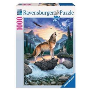 Opakowanie Puzzle 1000 Wyjący wilk