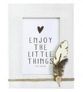 Opakowanie Ramka Biała z piórem