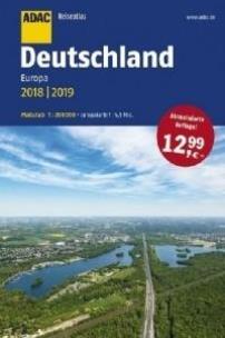 Okładka książki ReiseAtlas ADAC. Deutschland, Europa 2018/2019