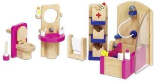 Opakowanie Różowa łazienka do domku dla lalek