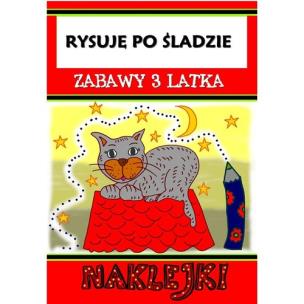 Okładka książki Rysuję po śladzie Zabawy dla 3-latka