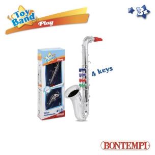 Opakowanie Saksofon srebrny 4 klawisze 37 cm