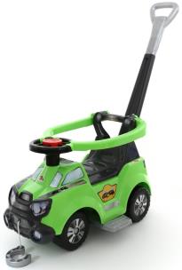 Opakowanie Samochód jeździk SOKOL z rączką podnóżką i ogrodzeniem