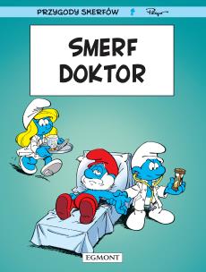 Okładka książki Smerf Doktor, T 18. Smerfy Komiks
