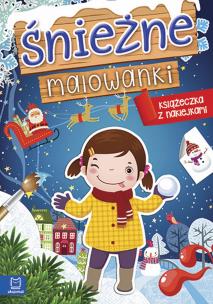 Okładka książki Śnieżne malowanki. Książeczka z naklejkami