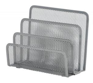 Opakowanie Sorter do korespondencji Q-Connect 3 przegrody metalowy srebrny