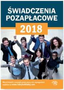 Okładka książki Świadczenia pozapłacowe 2018
