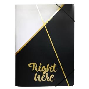 Opakowanie Teczka z gumką A4 czarno-biała INCOOD