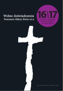 Okładka książki Wobec doświadczenia/Fenomen Edyty Stein. Zeszyty Naukowe Centrum Badań im. Edyty Stein nr 16-17
