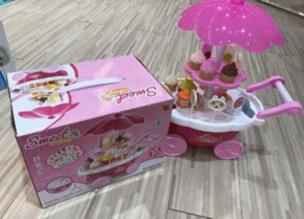 Opakowanie Wózek z lodami światło dźwięk mix kolorów