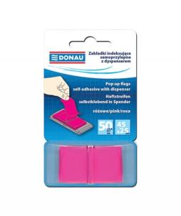 Opakowanie Zakładki indeksujące samoprzylepne z dyspenserem różowe