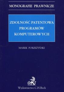 Okładka książki Zdolność patentowa programów komputerowych