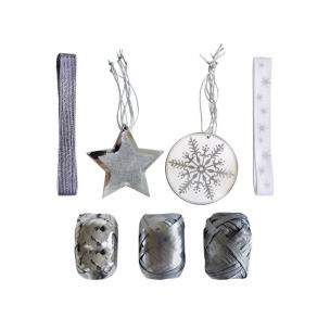 Opakowanie Zestaw do pakowania prezentów srebrny