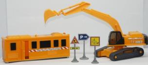 Zestaw konstrukcyjny koparka + kontener 1;48. Autor: Zabawka. Multiszop.pl Okładka książki Zestaw konstrukcyjny koparka + kontener 1;48