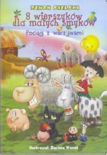 Okładka książki 8 wierszyków dla małych smyków -Pociąg z warzywami