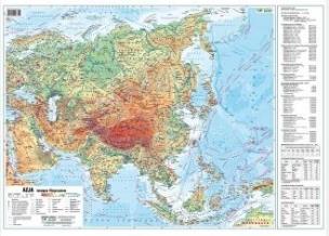 Okładka książki Azja 1:22 000 000 mapa pol. i fiz. ścienna