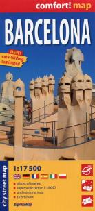 Opakowanie Barcelona comfort! map laminowany plan miasta 1:17 500