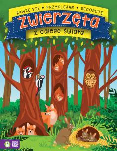 Okładka książki Bawię się, przyklejam, projektuję. Zwierzęta z całego świata