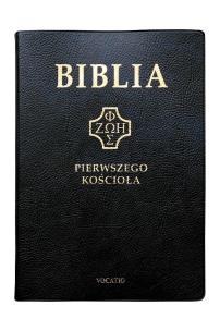 Okładka książki Biblia pierwszego Kościoła (czarna)